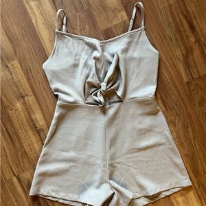 Lush Light Beige Textured Top